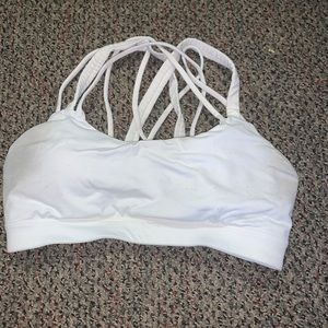 White sports bra